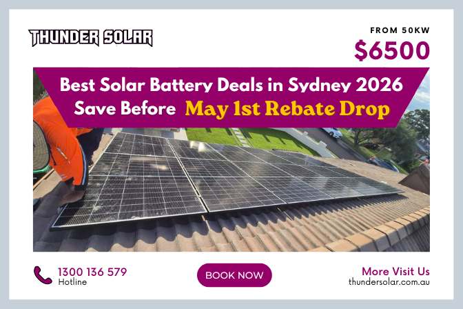 best solar battery deals Sydney Thunder Solar team installed an SAA certified solar system in